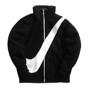 Nike Black and White Swoosh Jacket Reversible